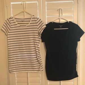 2 Maternity Shirts by Bumpstart, M